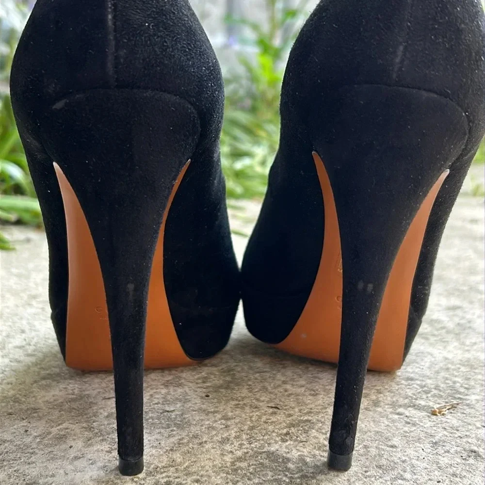 Gucci Kid Scamosciato Cuir Platform Heels, size  37 - Picture 7 of 14